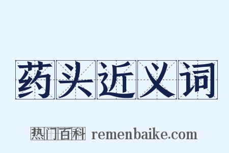 药头近义词是什么意思的图片